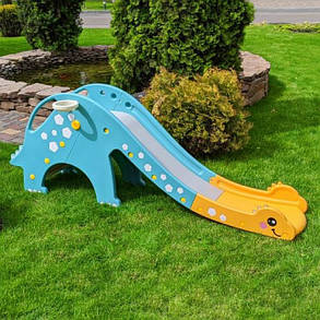 Гірка для катання Bambi жовто-блакитна DINO-4, фото 2