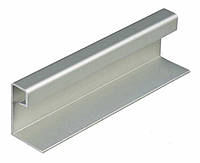 Профиль-ручка для раздвижных дверей алюминиевый L=5500мм серебро