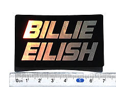 Нашивка Біллі Айліш/Billie Eilish 70х40 мм, фото 2