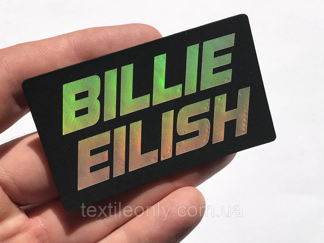 Нашивка Біллі Айліш/Billie Eilish 70х40 мм