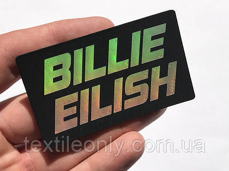 Нашивка Біллі Айліш/Billie Eilish 70х40 мм, фото 1