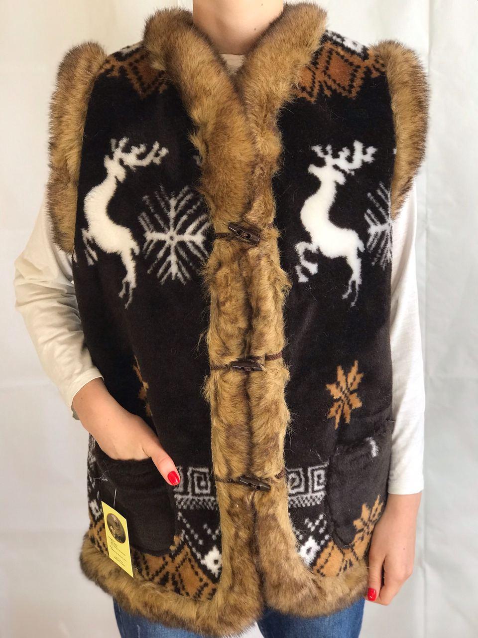 Жилетка Из Овчины, Безрукавка Из Овчины, Жилетка Женская 54 — Купить ...