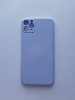 Силиконовый матовый чехол нежно- голубой iPhone 11 pro max