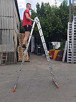 Драбина-трансформер 4х5 алюмінієва Laddermaster Bellatrix (A4A5), Чехія, фото 3
