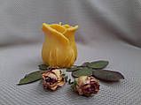 Свічка воскова з натурального бджолиного воску "Троянда" Zigrivay (6х5см), фото 4