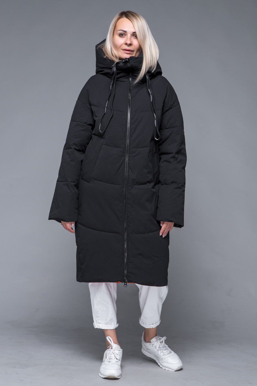 Пуховик TOWMY D154 black orange