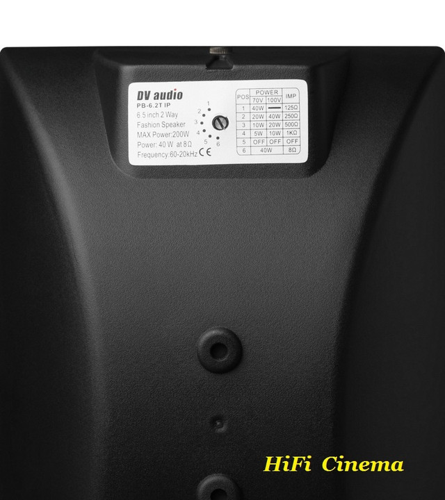 DV Audio PB-6.2 T IP Black - rear 2
