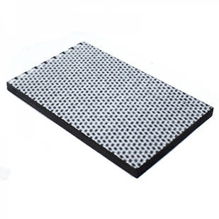 Накладки для рукоятки ножа Мікарта карбон № 93642 білий 8,2х80х130 мм