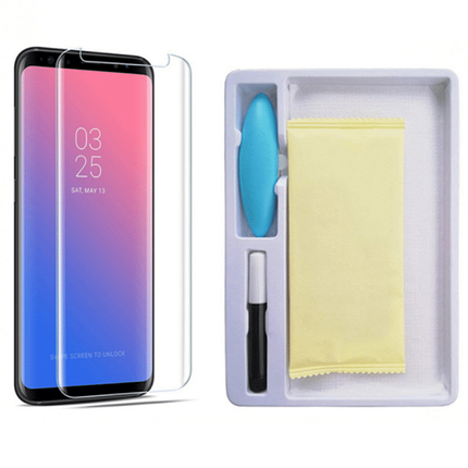 Захисне скло Samsung Galaxy S8 (0.25 мм, 3D) в комплекті з UV клеєм і лампою, самсунг с8, фото 2