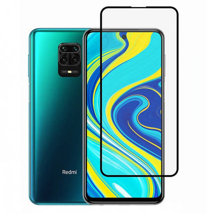 Захисне скло XIAOMI Redmi Note 9S/9 Pro/9 Pro max/Poco Pro M2 (0.3 мм, 4D ARC Люкс), чорне, сяоми ксиоми редми, фото 2