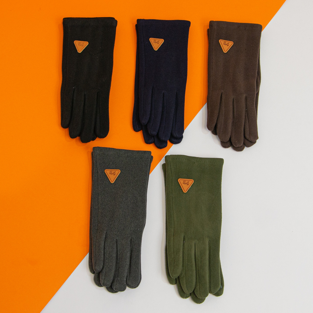 Жіночі Оптом сенсорні рукавички замшеві (арт. 20-1-53)