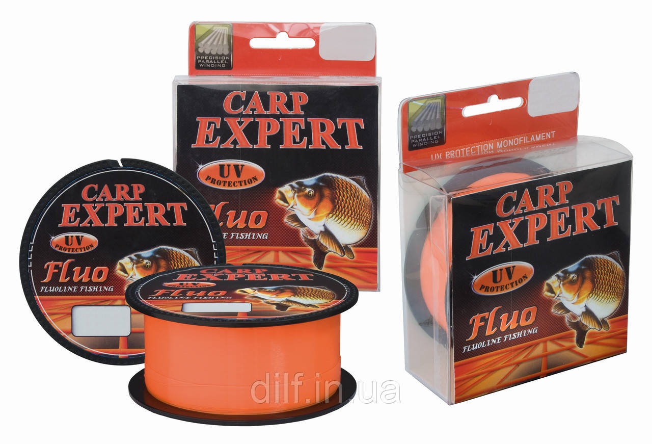 Рибальська волосінь Carp Expert UV Fluo Orange 300 м 0.35 мм 14.9 кг (Energofish)