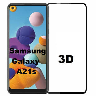 Захисне скло 3D для Samsung Galaxy A21s A217 (самсунг галаксі а21с)