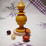 Свічка воскова з натурального бджолиного воску "фігурна" Zigrivay (15х5см), фото 4