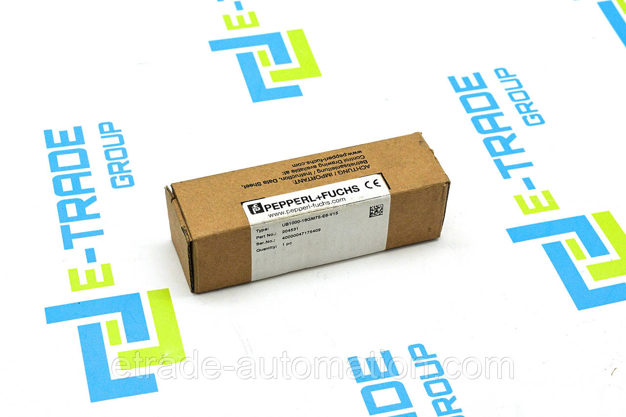 Датчик Pepperl+Fuchs UB1000-18GM75-E6-V15, фото 1