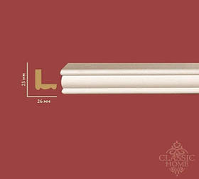 Кутовий плінтус Classic Home HM-43026 (25х26)мм