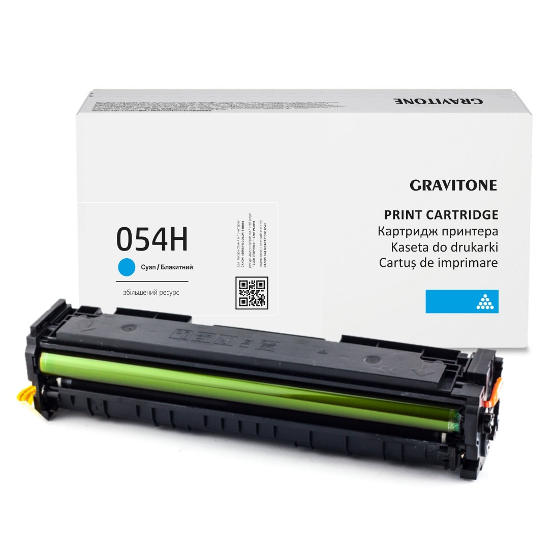 Сумісний картридж Canon i-Sensys MF643Cdw 3102C008 (MF-643cdw), блакитний, 2.300 стор., аналог від Gravitone