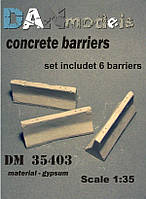 Набір для блок-посту, бетонні загородження в масштабі 1/35 (6 трикутних блоків). DANMODELS DM35403