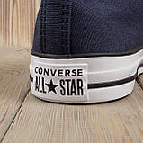 Високі сині кеди Converse All Star (36,38, 39, 40,41,42,43,44 Розміри в наявності), фото 2