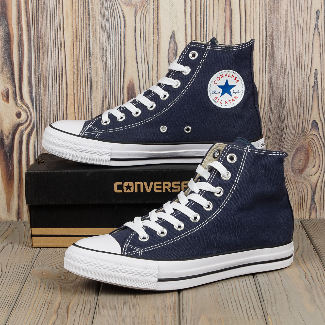 Высокие синие кеды Converse All Star (36,38,39,40,41,42,43,44 Размеры в наличии) - фото 1 - id-p261010298