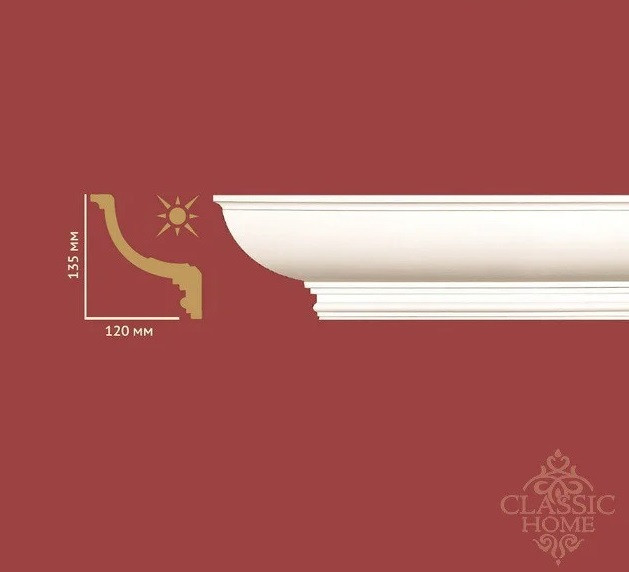 Карниз Classic Home HM-23135 (135x120)мм, фото 1