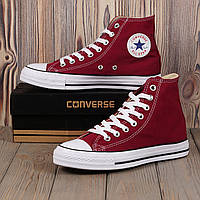 Кеди Converse All Star (Високі бордові 42-й розмір)