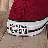 Кеди Converse All Star (Високі бордові 42-й розмір), фото 2