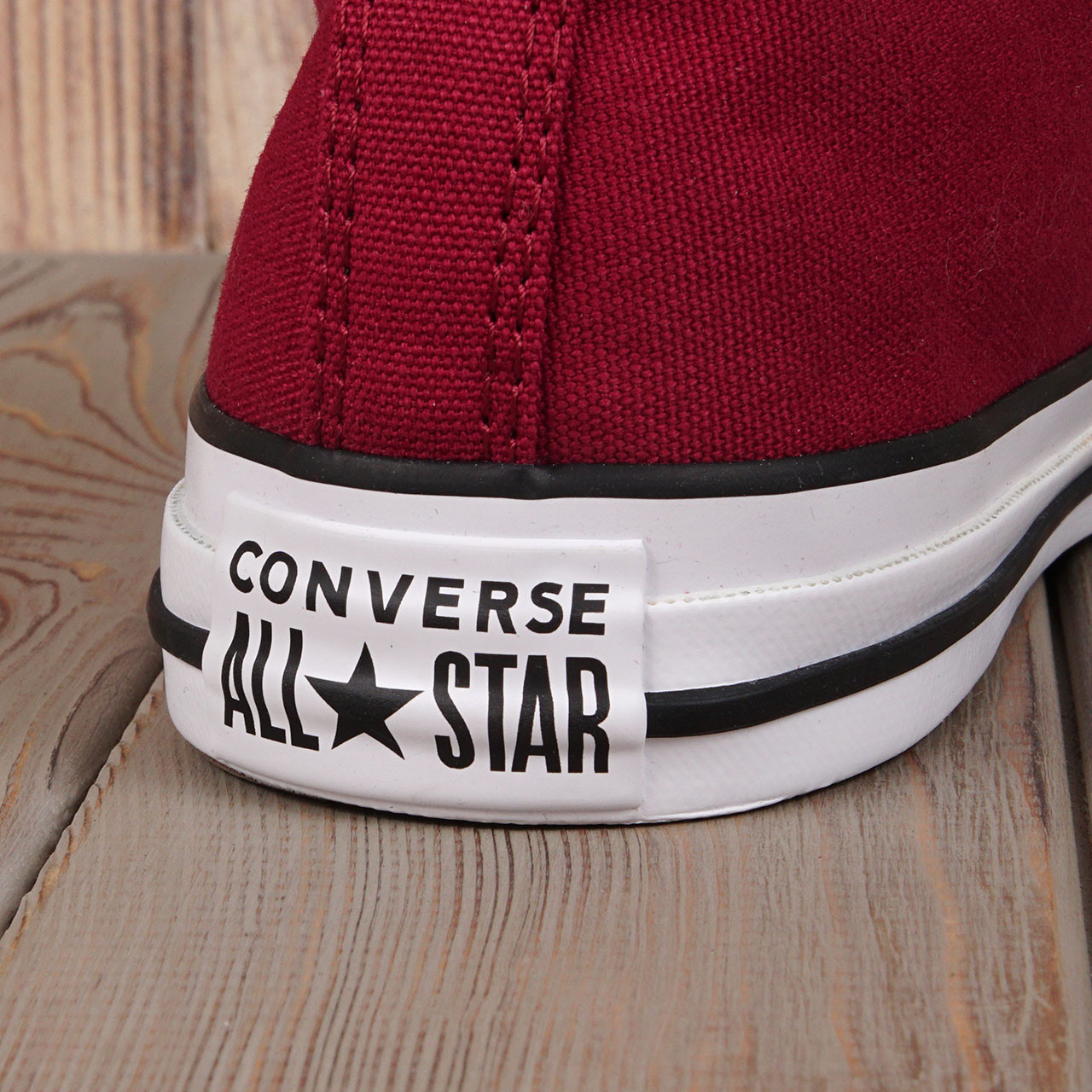 Кеды Converse All Star (Высокие бордовые 42 размер) - фото 2 - id-p261943671