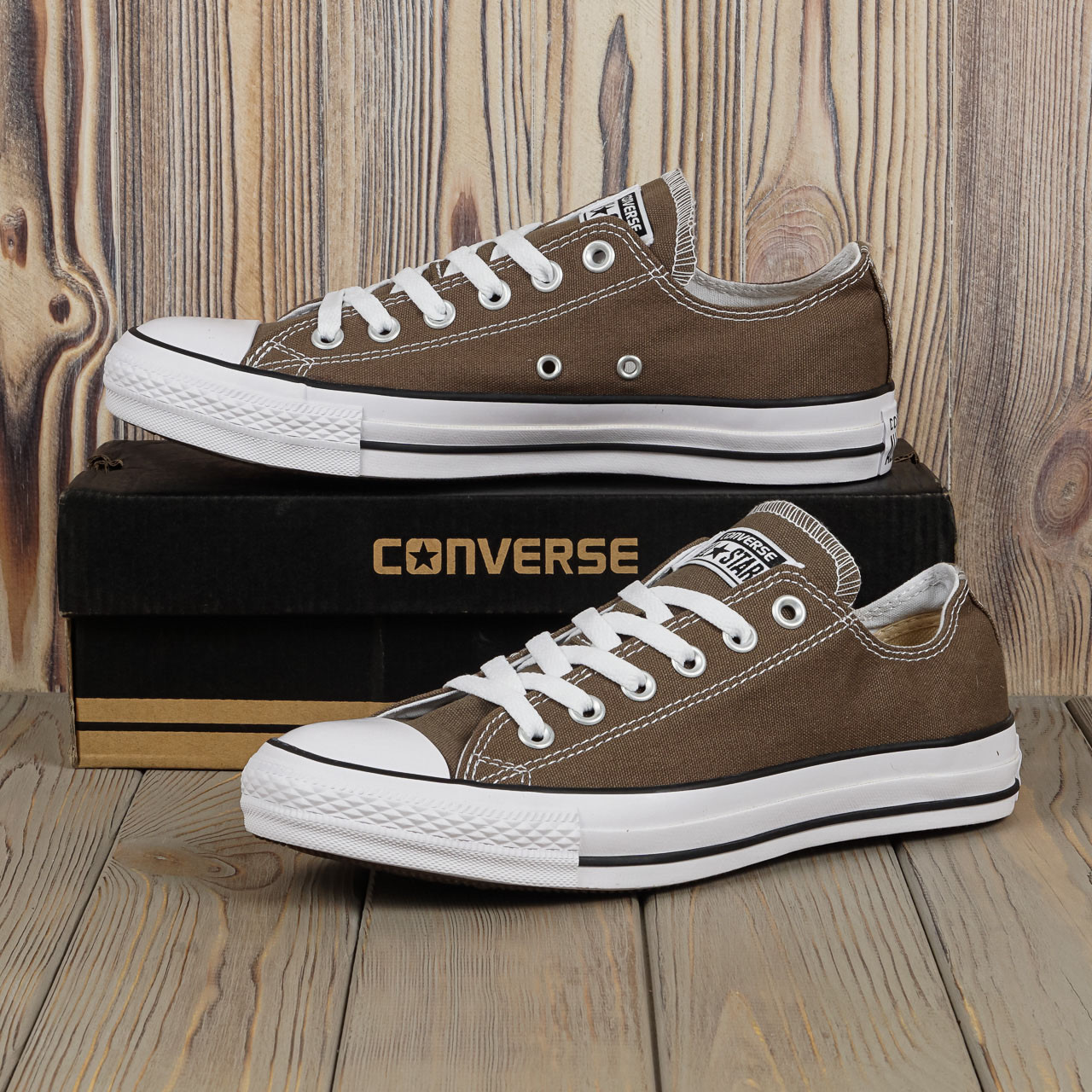 Кеди Converse All Star (Сірі низькі)