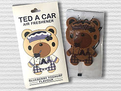 Ароматизатор в авто/гардероб Ted a Car "Blueberry yoghurt", чорничний йогурт, чорниця