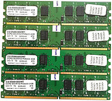 Комплект оперативной памяти DDR2 8Gb (4*2Gb) 800MHz PC2 6400U 2R8 CL6 (D2/25664800MT) с чипами Samsung Б/У
