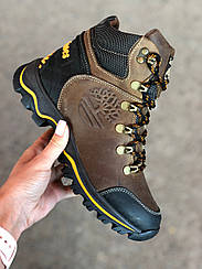 Черевики дитячі зимові шкіряні на хлопчика в стилі Timberland, зимові черевики на хлопчика