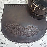 Клапан для сумки "Піро". Колір "Коричневий", фото 5