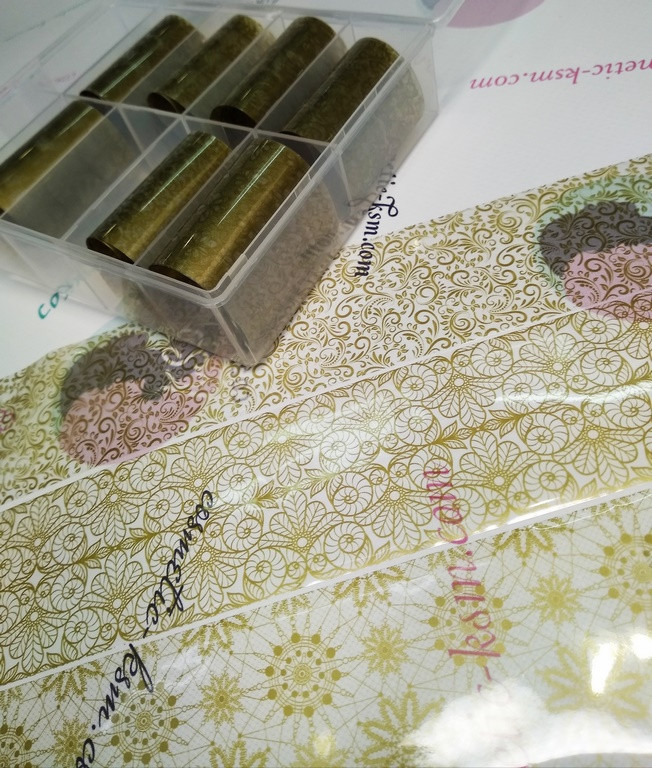 Фольга перекладна, набір №М-86 10 в 1 велика упаковка