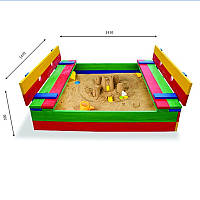 Детская песочница цветная