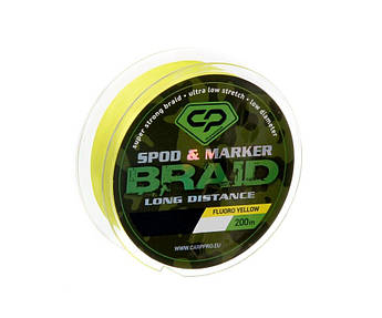 Шнур Carp Pro Spod and Marker Braid PE X4 Long Distance 0.16 мм 200м