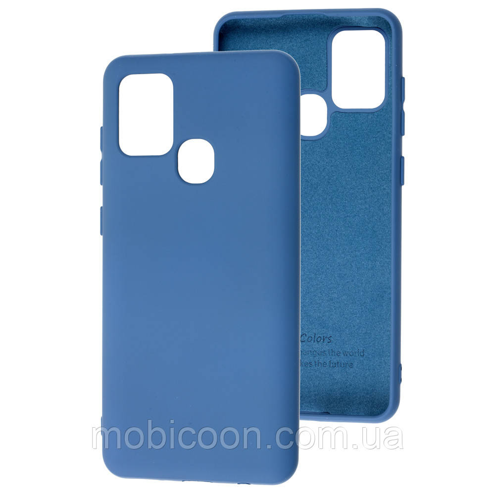 Чохол Silicone Case для Samsung Galaxy A21s A217 Blue (самсунг галаксі а21с)