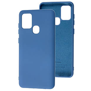 Чохол Silicone Case для Samsung Galaxy A21s A217 Blue (самсунг галаксі а21с)