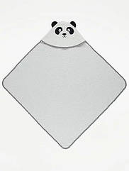 Рушник з капюшоном для новонародженого "Панда" 70 х 70 см