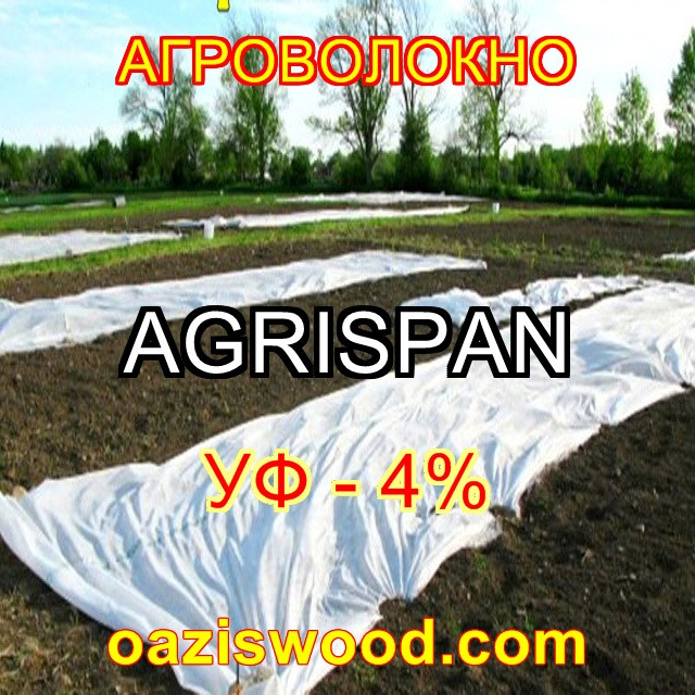 Агроволокно біле 3.2х50м 23г/кв. м UV-P 4% AGRISPAN-АГРИСПАН Польська якість за доступною ціною.