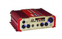 Усилитель звука двухканальный с Karaoke и Bluetooth UKC AV-206U