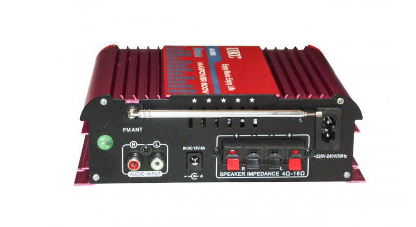 Усилитель звука двухканальный с Karaoke и Bluetooth UKC AV-206U - фото 3 - id-p1252798227