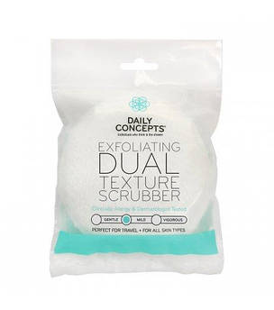 Скрабирующая двостороння губка для душу Daily Concepts Exfoliating Dual Texture Scrubber