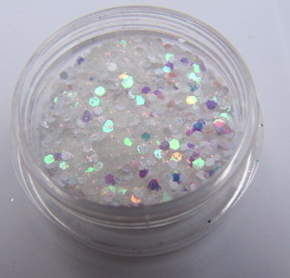 Прикраса для дизайну нігтів "Брокард", колір білий перламутр, фото 1