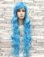 Перука жіночий блакитний хвилястий аніме карнавальний косплей cosplay довгий