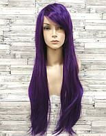 Перука жіночий фіолетовий довгий аніме карнавальний косплей cosplay прямий рівний