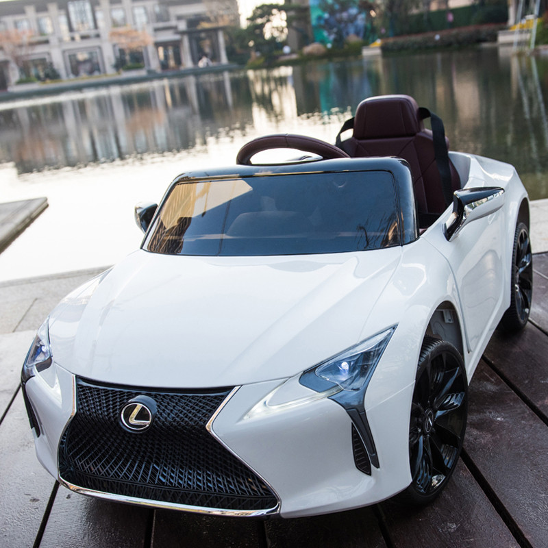 Дитячий електромобіль JE 1618 EBLR-1, Lexus LC 500, колеса EVA, шкіряне сидіння, білий, фото 1