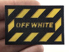 Нашивка Off white 60х40 мм, фото 4