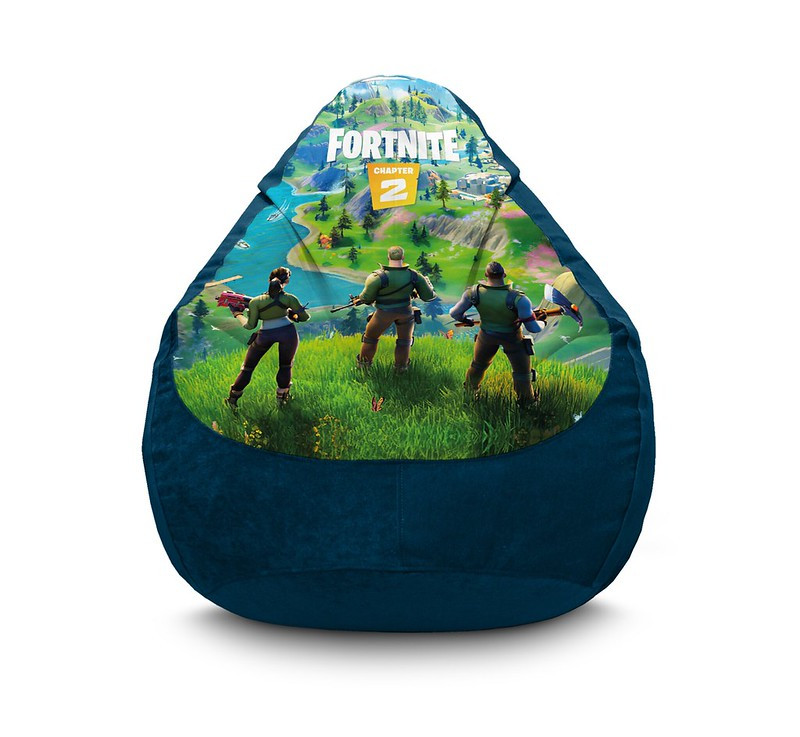 Крісло мішок "Fortnite. Team Blue" Флок