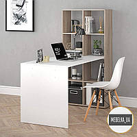 Стеллаж и стол компьютерный, письменный для дома, офиса, салона KV0082-KV0010